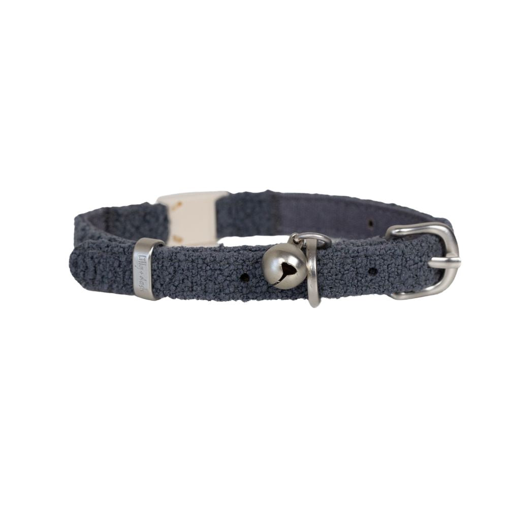 Collar de bouclé Lilly + Dash para gatos – Gris antracita