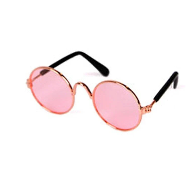 Gafas de sol redondas vintage para perros pequeños y gatos