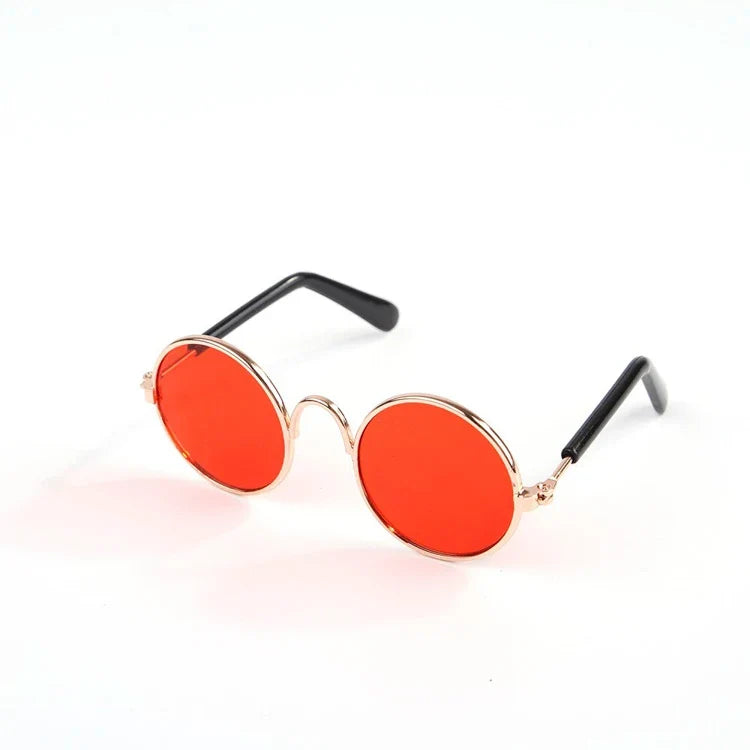 Gafas de sol redondas vintage para perros pequeños y gatos