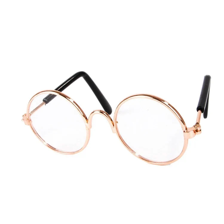 Gafas de sol redondas vintage para perros pequeños y gatos