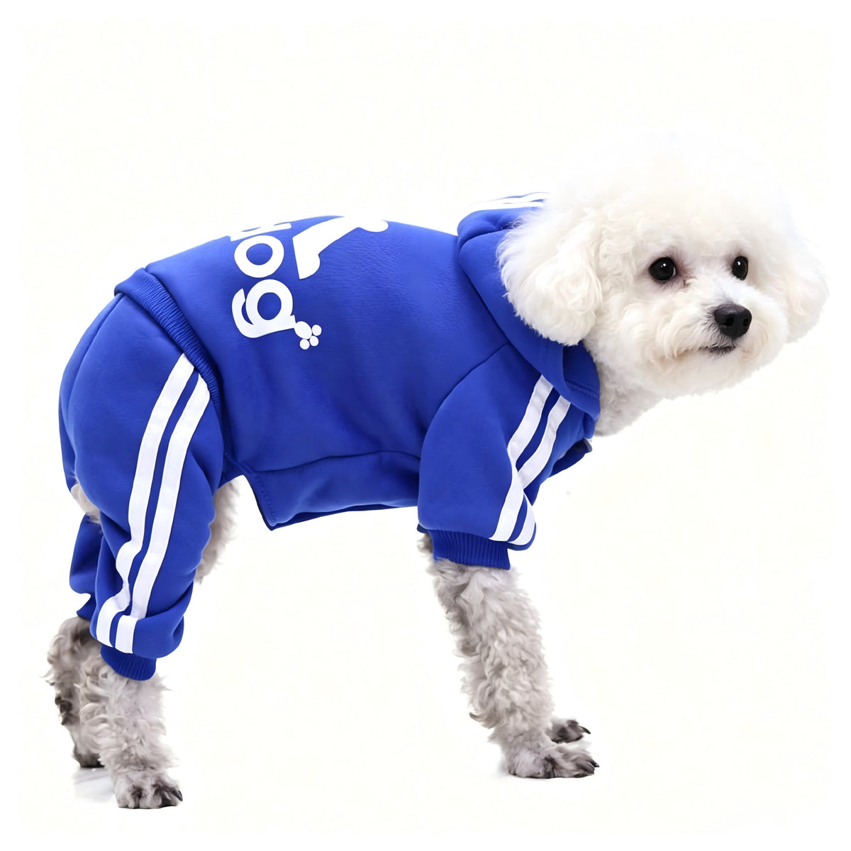 Sudadera con capucha de cuatro patas para perros y gatos