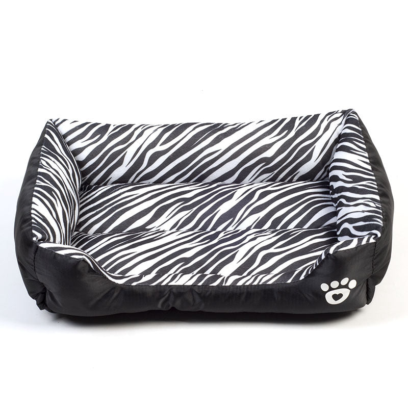 Cama nido rectangular de algodón para perros