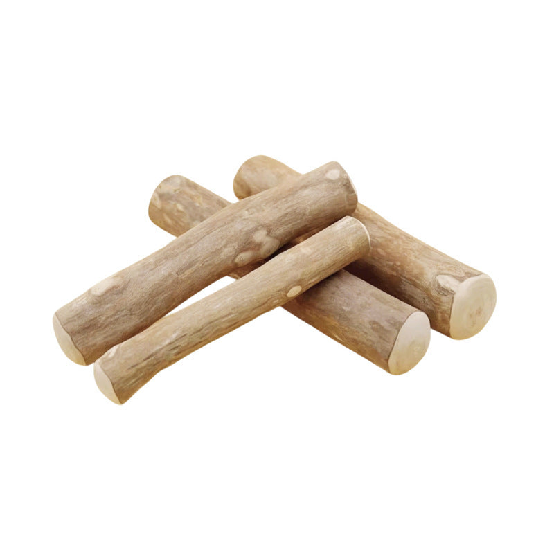 Mordedor de madera natural de café para la salud dental de perros