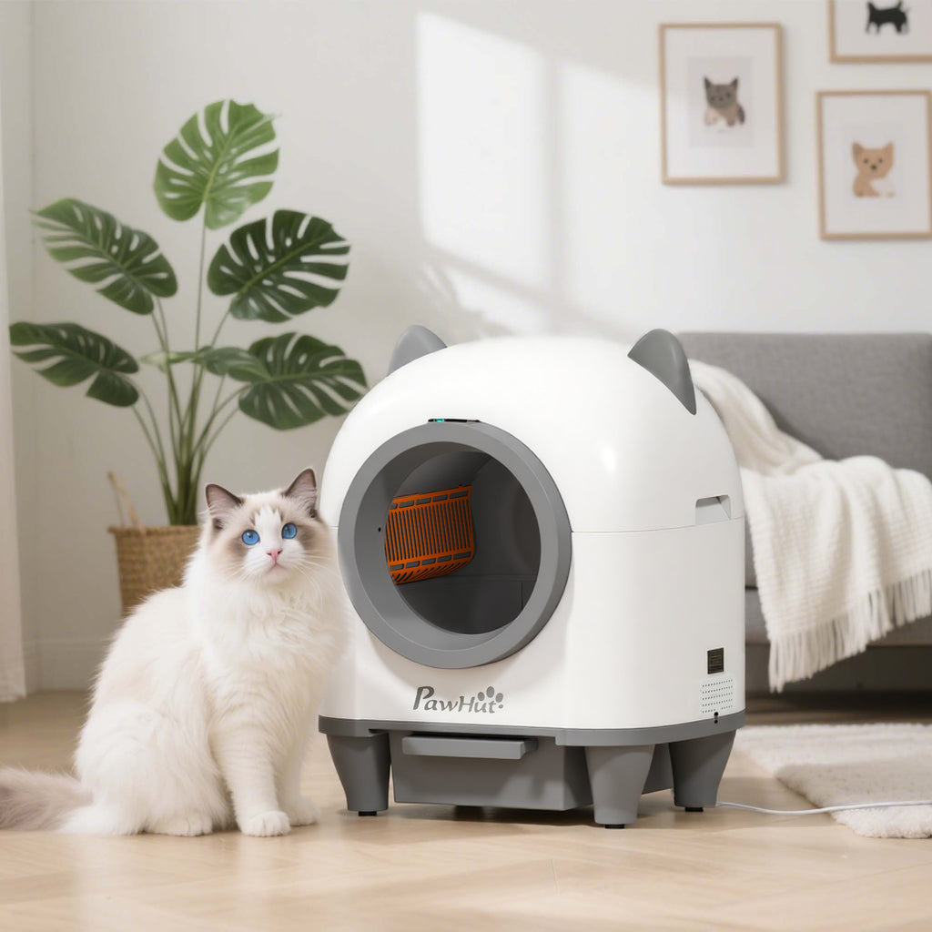 Arenero automático autolimpiable para gatos con app, 80 L
