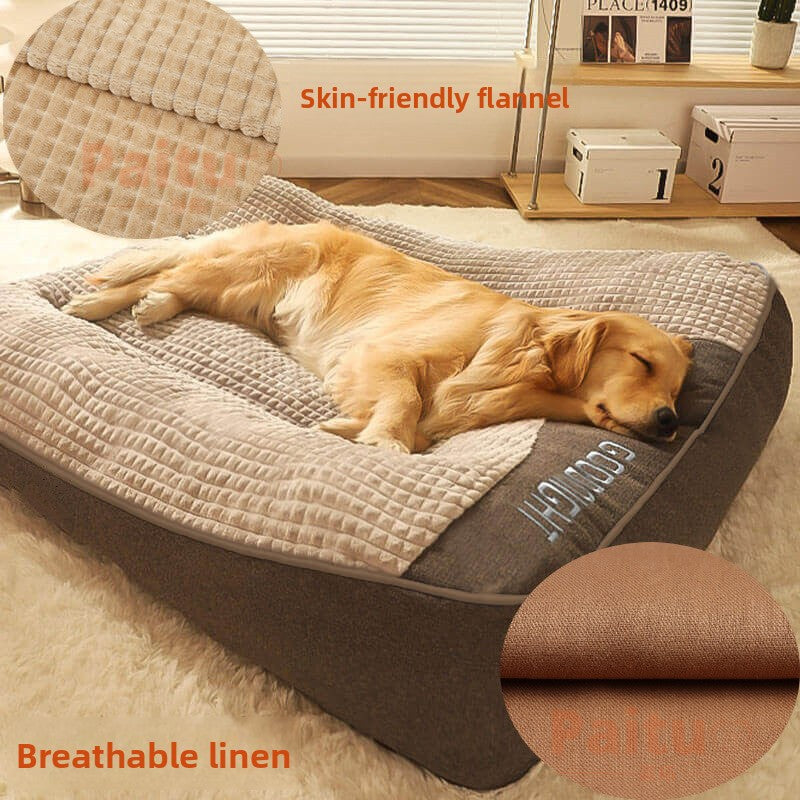 Cama lavable de esponja para perros medianos y grandes