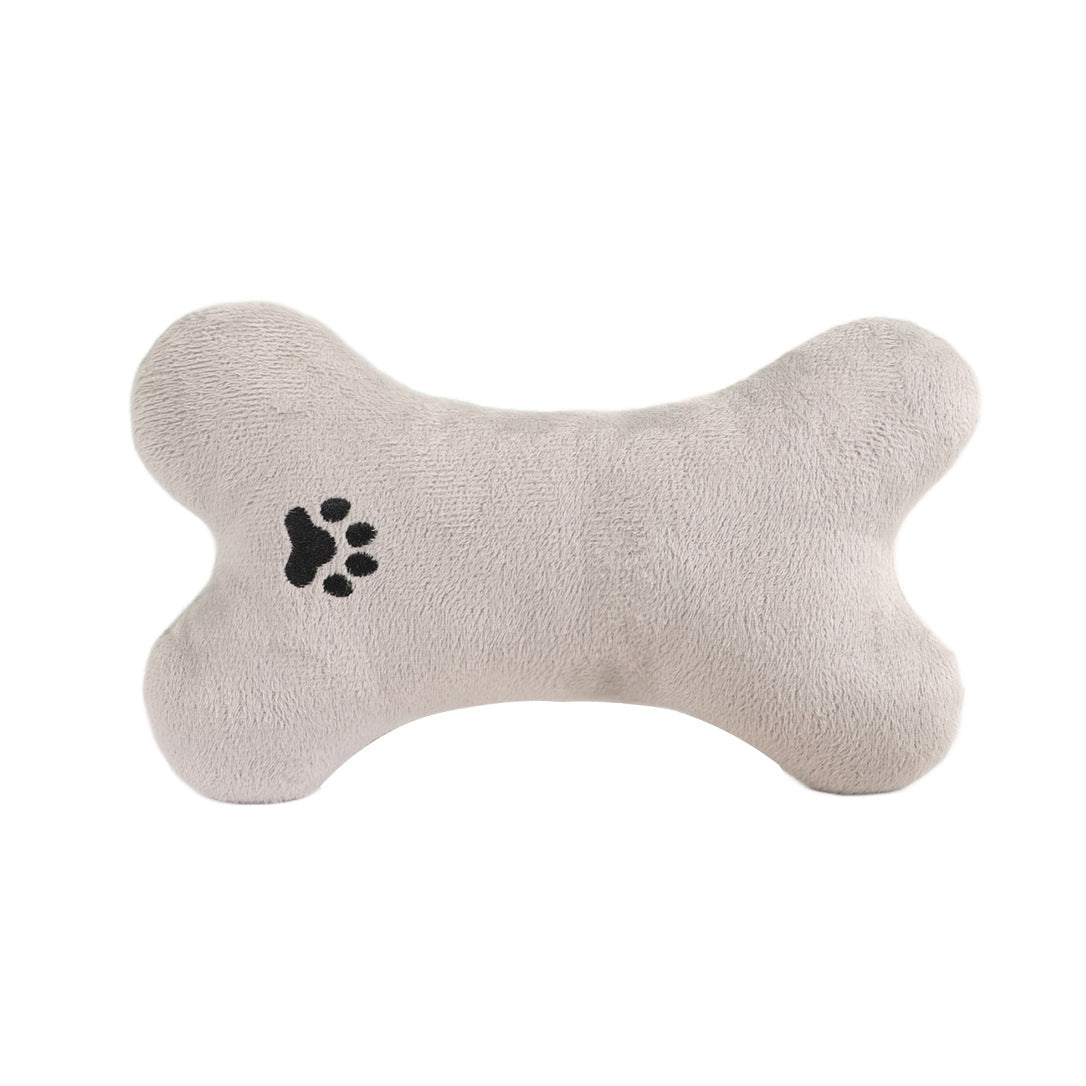Juguete de peluche en forma de hueso para perros y gatos