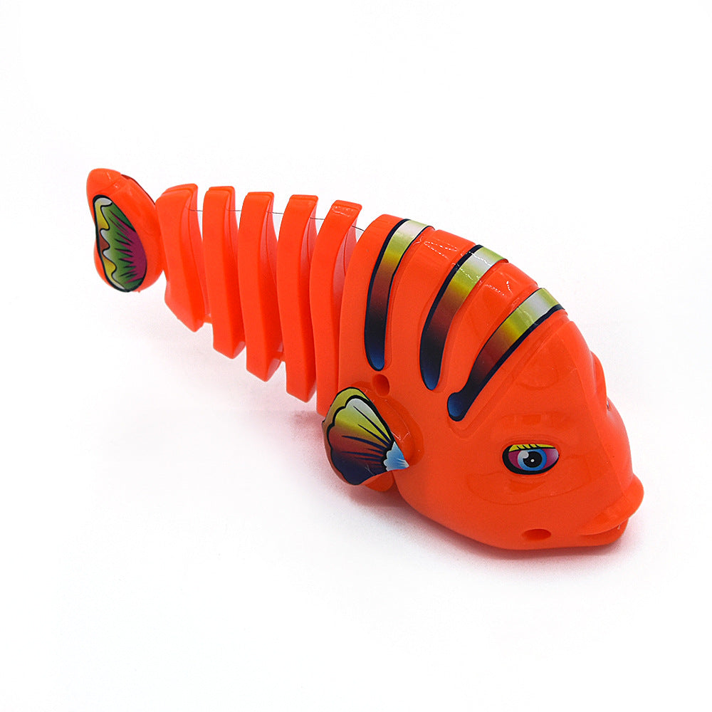 Juguete de pez con muelle oscilante para gatos