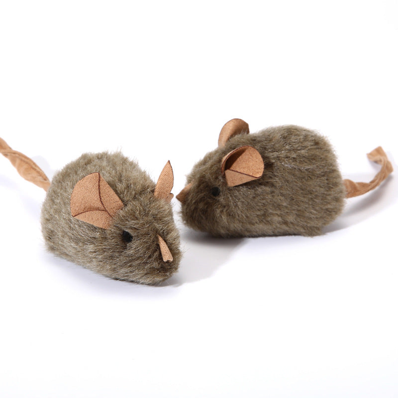Ratón de peluche con sensor inteligente y sonido para gatos