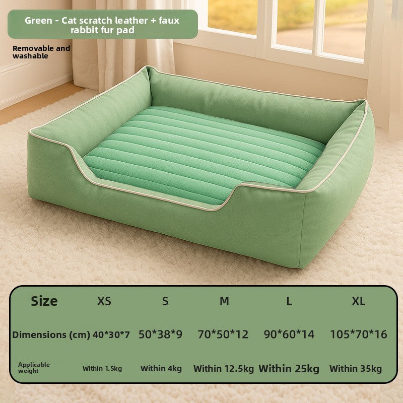 Cama impermeable y desenfundable para perros