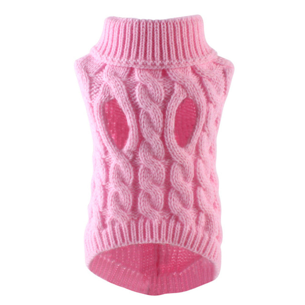 Jersey de punto trenzado para perros
