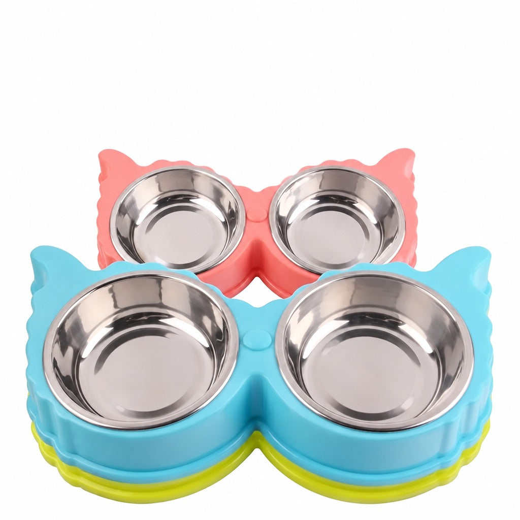 Comedero doble para perros de comida y agua