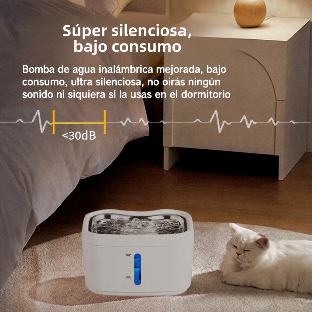 Fuente automática de agua filtrada para perros y gatos – vista 2