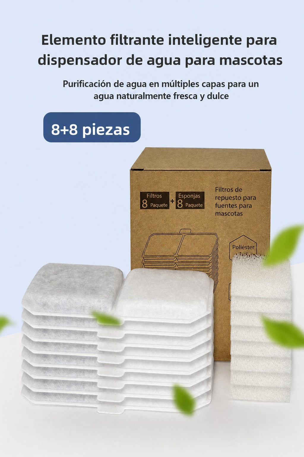 Fuente automática de agua filtrada para perros y gatos – vista 5