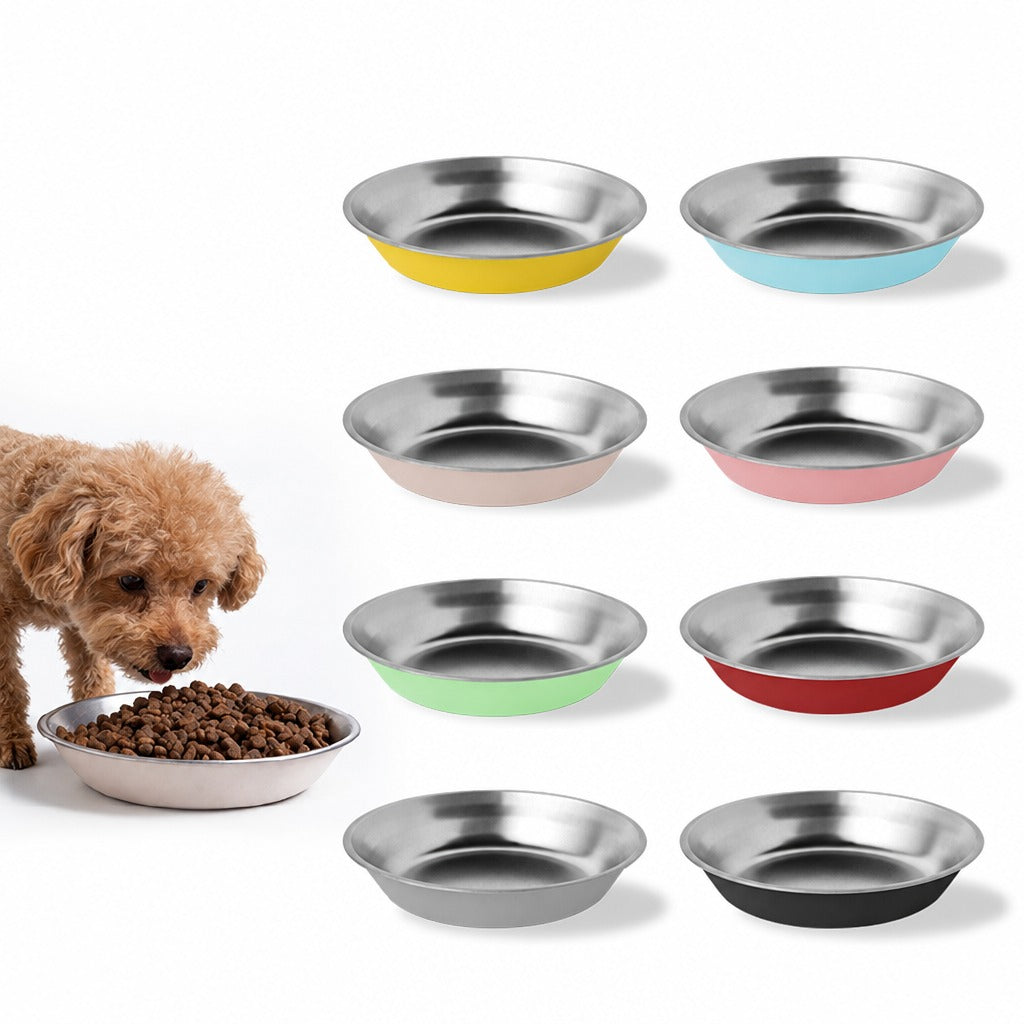 Cuenco antideslizante de acero inoxidable para perros y gatos