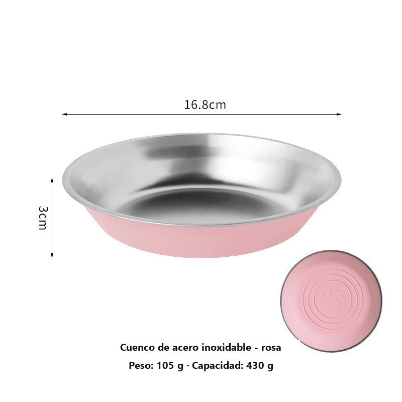 Cuenco antideslizante de acero inoxidable para perros y gatos – vista 8