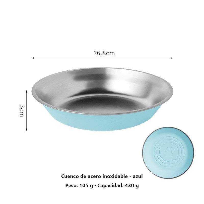 Cuenco antideslizante de acero inoxidable para perros y gatos – vista 10