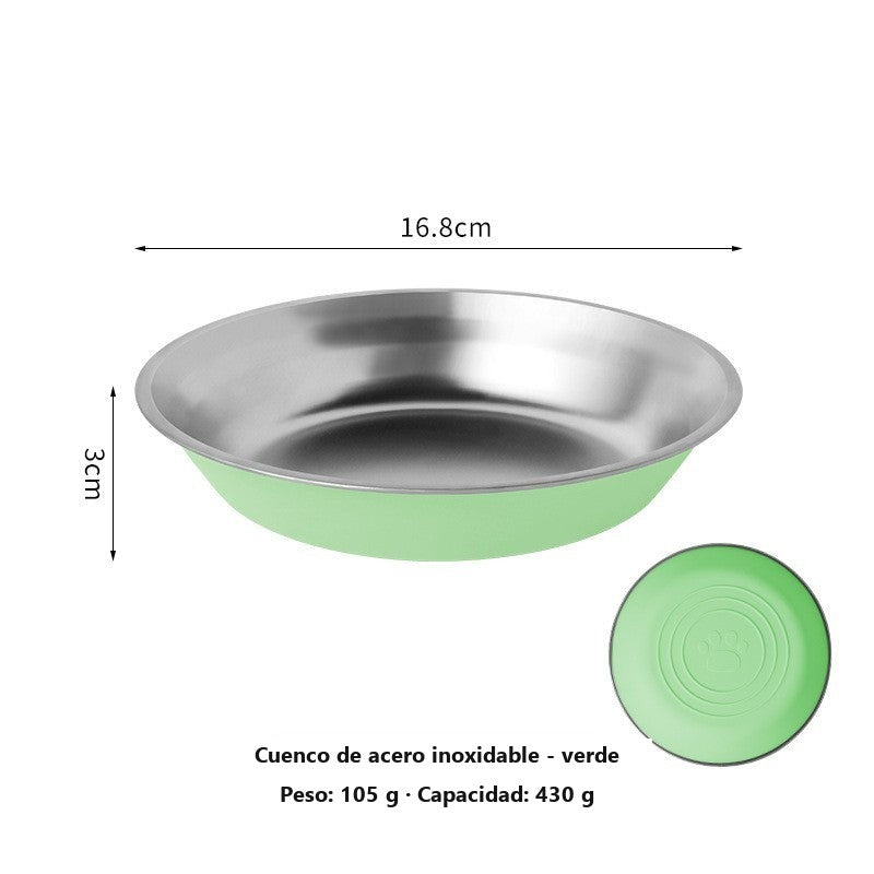 Cuenco antideslizante de acero inoxidable para perros y gatos – vista 11