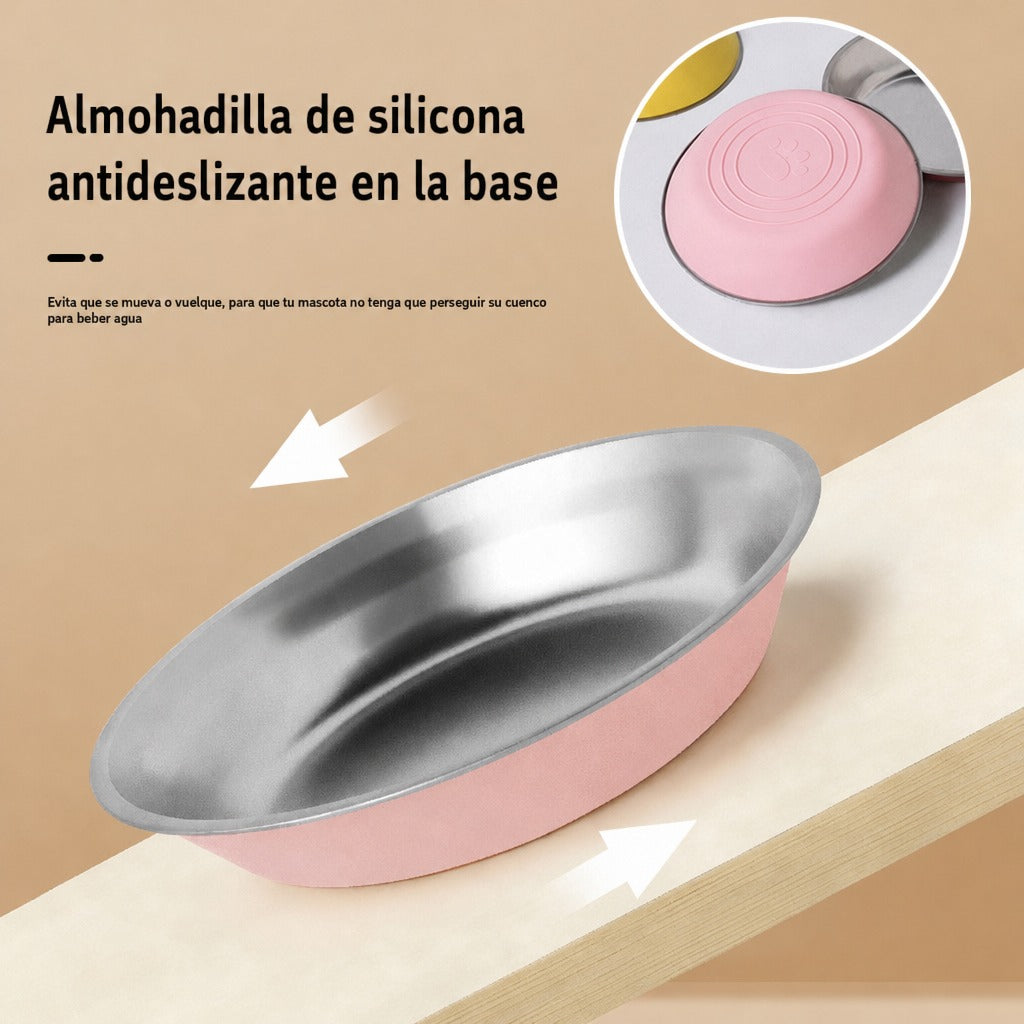 Cuenco antideslizante de acero inoxidable para perros y gatos – vista 2