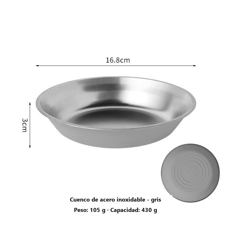 Cuenco antideslizante de acero inoxidable para perros y gatos – vista 5