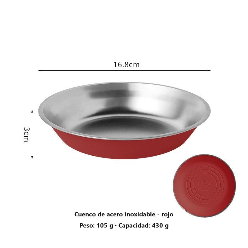 Cuenco antideslizante de acero inoxidable para perros y gatos – vista 6