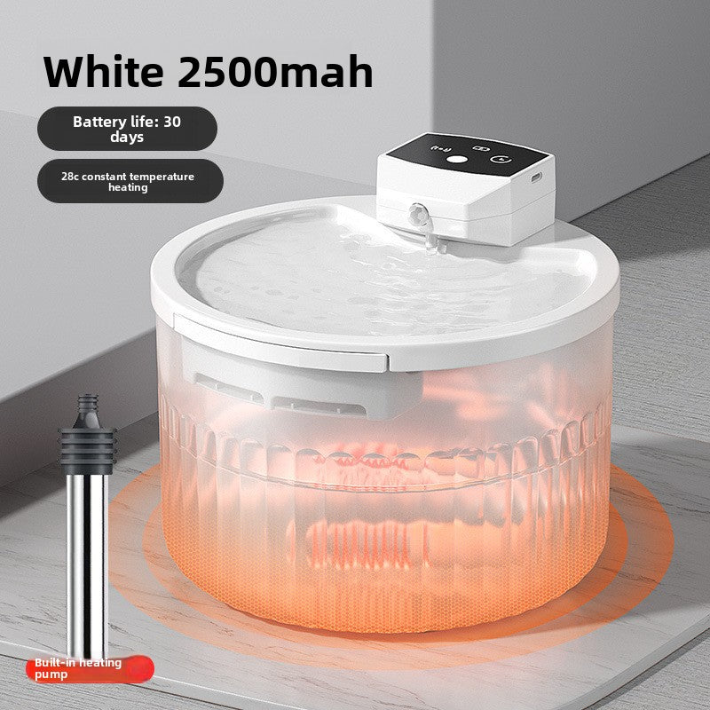 Fuente de agua inalámbrica para gatos con sensor