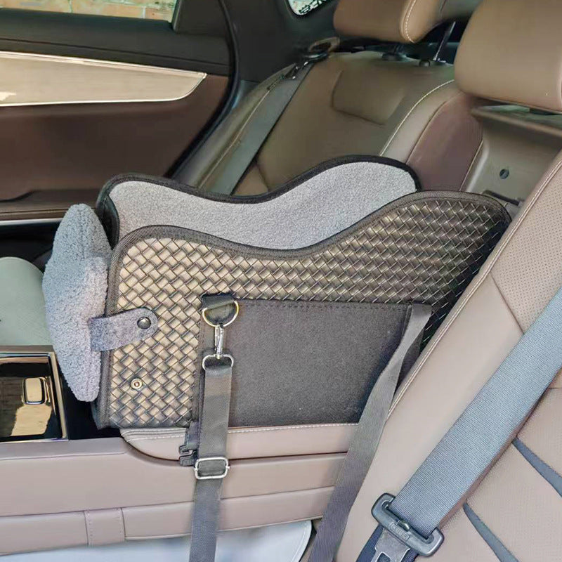 Asiento de coche para perros pequeños – Woven Leather