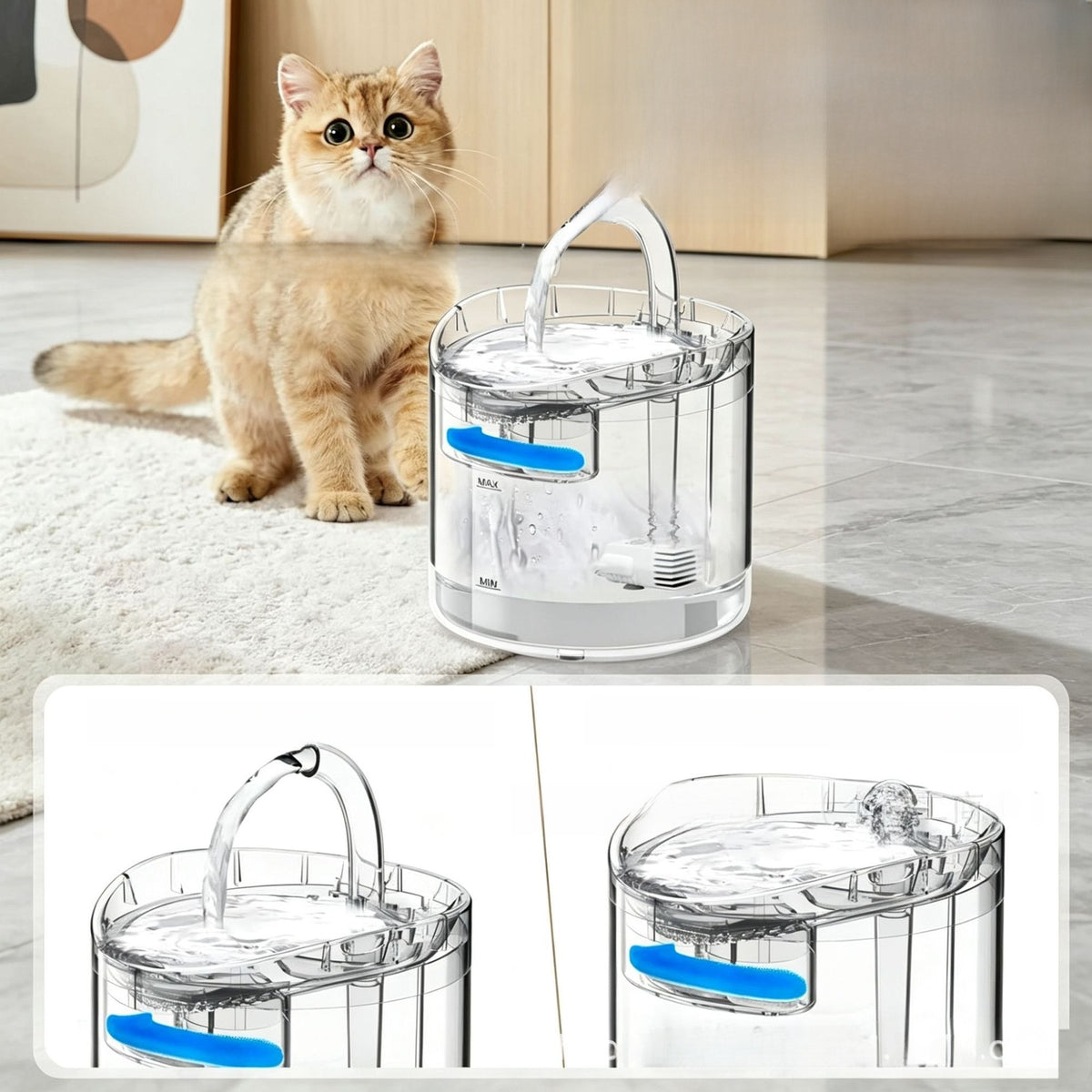 Fuente de agua automática para mascotas 2 L