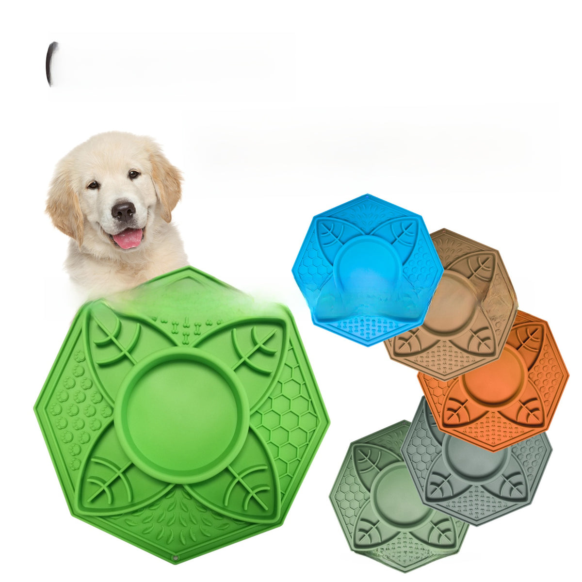 Alfombrilla lamedora de silicona para que tu perro coma despacio