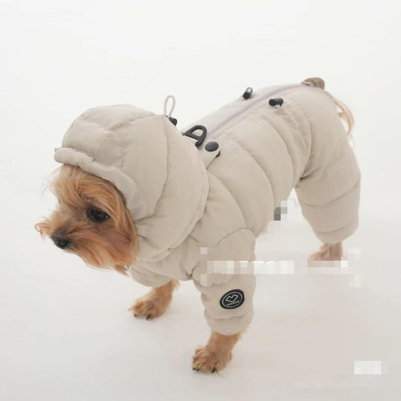 Abrigo de invierno de cuatro patas para perros pequeños