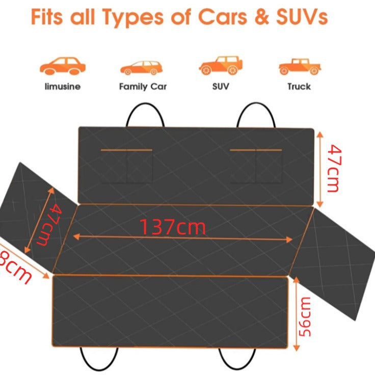 Funda protectora impermeable para asiento de coche para perros