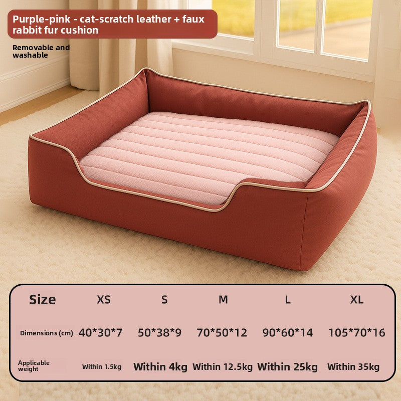 Cama impermeable y desenfundable para perros