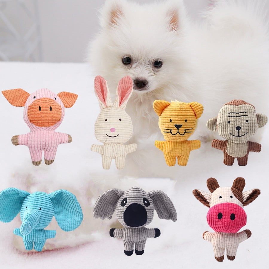 Juguete de peluche con sonido para perros y gatos