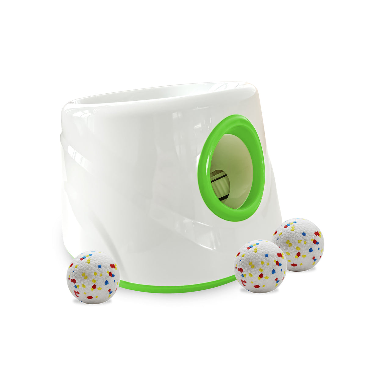 Lanzador automático de pelotas recargable para perros