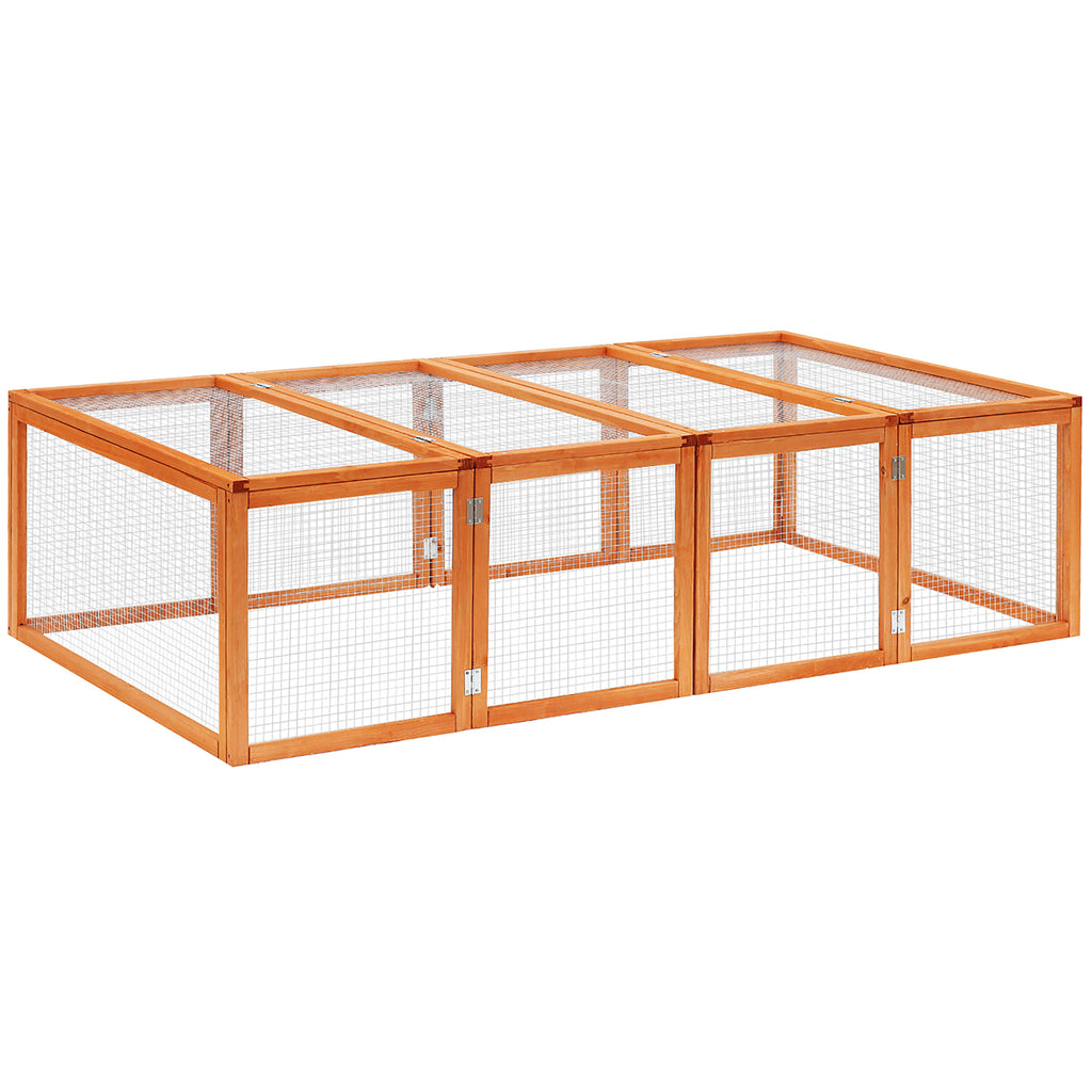 Corral de madera para conejos 181x100x48 cm