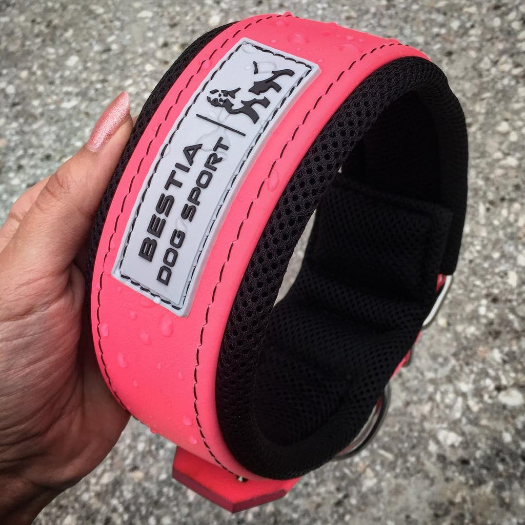 Collar Bestia Dog Sport rosa neón para perros, foto 3 de 4