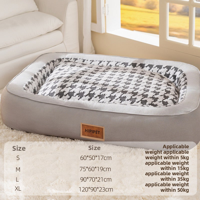 Cama semiencerrada cálida para perros y gatos
