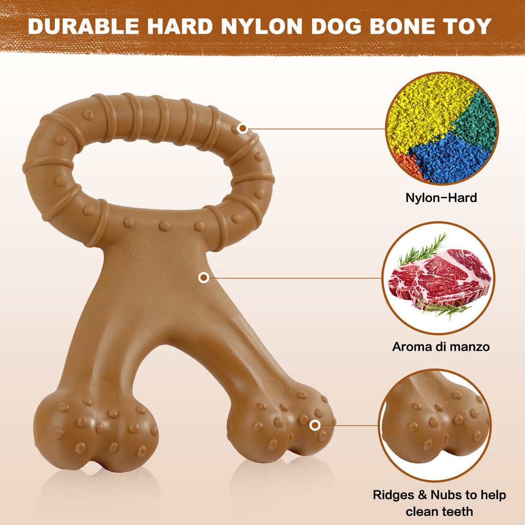 Mordedor de nailon indestructible para la salud dental de perros