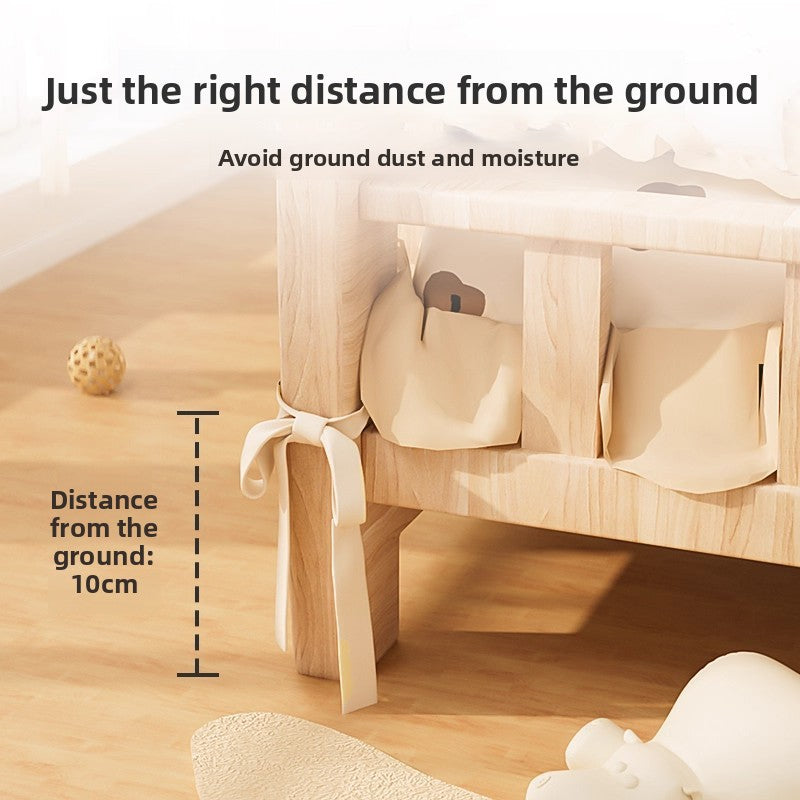 Cama elevada de madera para perros