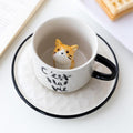 Taza de cerámica con gato