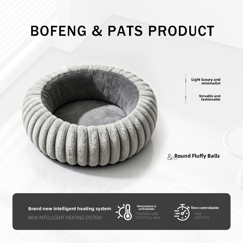 Cama térmica con calentador USB para perros y gatos