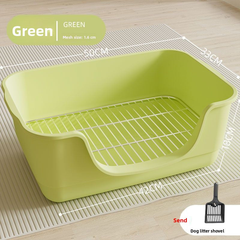 Baño higiénico para perros fácil de limpiar