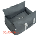 Cama de viaje acolchada para coche para perros y gatos