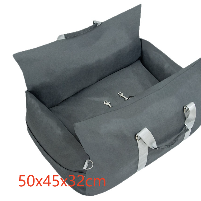 Cama de viaje acolchada para coche para perros y gatos