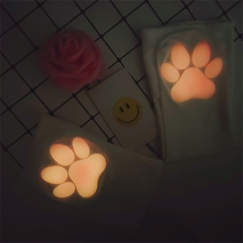 Calcetines con patas de gato 3D y almohadillas de silicona