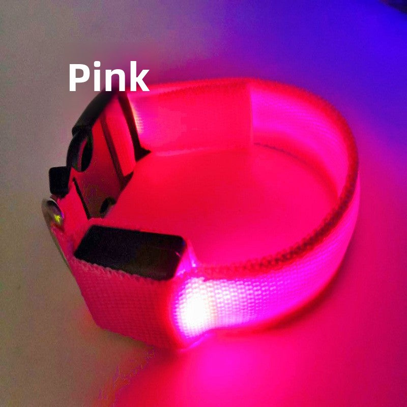 Collar LED recargable USB para perros