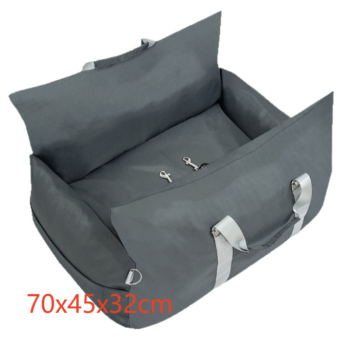 Cama de viaje acolchada para coche para perros y gatos