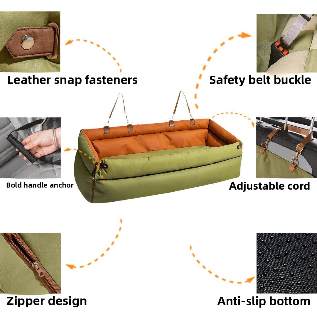 Cama de coche lavable para perros y gatos