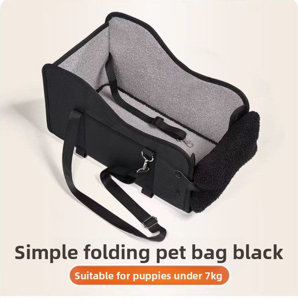 Asiento de coche para perros pequeños – Black Fabric
