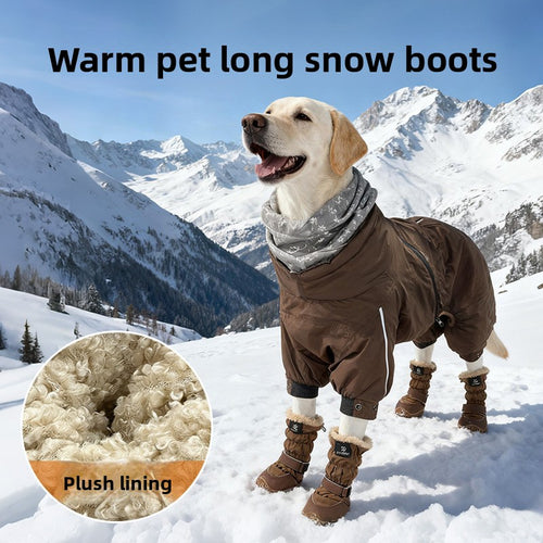Botas de invierno impermeables antideslizantes para perros