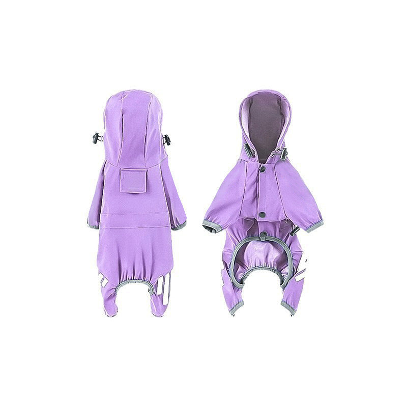 Impermeable para perros con capucha